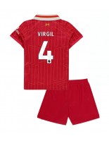 Liverpool Virgil van Dijk #4 Kotipaita Lasten 2024-25 Lyhythihainen (+ shortsit)